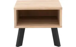 Goossens nachtkastje mud wit eiken - 8200012-2
