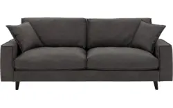 Goossens zitbank jonas grijs micro leer - 8200035-01