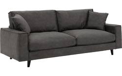 Goossens zitbank jonas grijs micro leer - 8200035-02