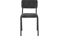 Goossens eetkamerstoel chaplin grijs stof - 8200075-02