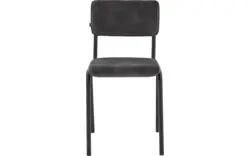 Goossens eetkamerstoel chaplin grijs stof - 8200075-02