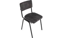 Goossens eetkamerstoel chaplin grijs stof - 8200075-02