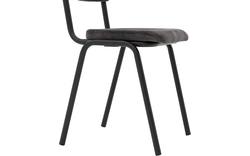 Goossens eetkamerstoel chaplin grijs stof - 8200075-02