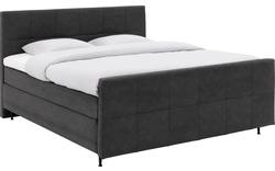 Goossens boxspring compleet forma contra compleet grijs micro leer - 8200350-1