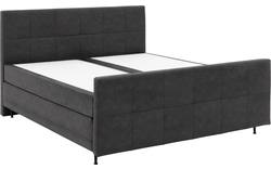 Goossens boxspring compleet forma contra compleet grijs micro leer - 8200350-1