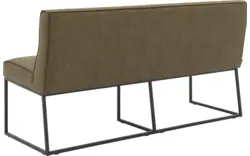 Goossens excellent eetkamerbank tom groen micro leer - 8200374-01