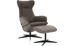 Goossens excellent relaxstoel avec grijs leer - 8200440-02