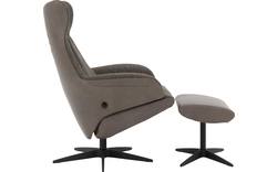 Goossens excellent relaxstoel avec grijs leer - 8200440-02