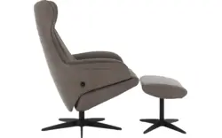 Goossens excellent relaxstoel avec grijs leer - 8200440-02