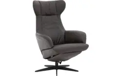 Goossens excellent relaxstoel avec grijs leer - 8200442-02