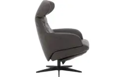 Goossens excellent relaxstoel avec grijs leer - 8200442-02