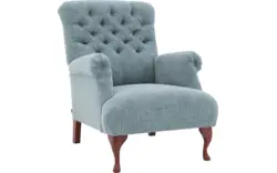 Goossens fauteuil ashton groen stof - 8201314-01