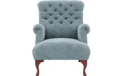 Goossens fauteuil ashton groen stof - 8201314-01
