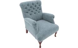 Goossens fauteuil ashton groen stof - 8201314-01