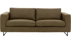 Goossens excellent zitbank jovani groen micro leer - 8201321-1