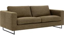 Goossens excellent zitbank jovani groen micro leer - 8201321-2