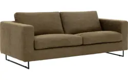 Goossens excellent zitbank jovani groen micro leer - 8201321-1