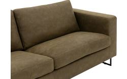 Goossens excellent zitbank jovani groen micro leer - 8201321-1