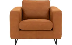 Goossens excellent fauteuil jovani bruin micro leer - 8201322-1