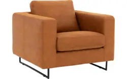 Goossens excellent fauteuil jovani bruin micro leer - 8201322-1