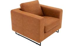 Goossens excellent fauteuil jovani bruin micro leer - 8201322-1