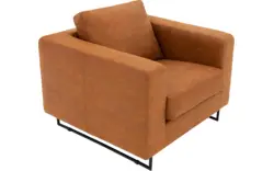 Goossens excellent fauteuil jovani bruin micro leer - 8201322-1
