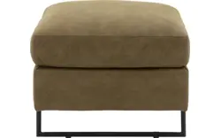 Goossens hocker jovani groen micro leer - 8201323-1