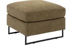 Goossens hocker jovani groen micro leer - 8201323-2