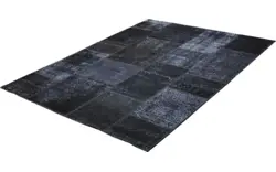 Goossens eco vloerkleed lancet zwart wol - 8201348-04