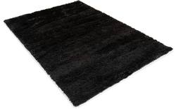 Goossens basic vloerkleed liseen zwart polyester - 8201371-02