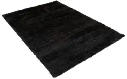 Goossens basic vloerkleed liseen zwart polyester - 8201371-01
