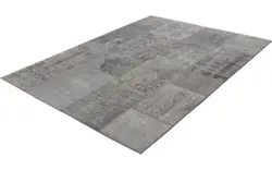 Goossens eco vloerkleed lancet grijs wol - 8201373-04