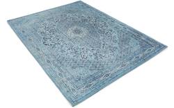 Goossens basic vloerkleed canto blauw katoen - 8201551-02