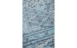 Goossens basic vloerkleed canto blauw katoen - 8201551-01