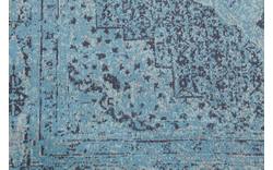 Goossens basic vloerkleed canto blauw katoen - 8201551-01