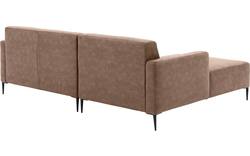 Goossens loungebank key west bruin micro leer - 8201624-394-gespiegeld-01