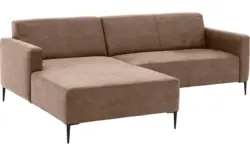 Goossens loungebank key west bruin micro leer - 8201624-394-gespiegeld-01