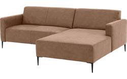 Goossens loungebank key west bruin micro leer - 8201624-395-01