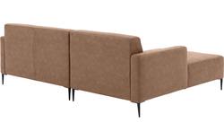 Goossens loungebank key west bruin micro leer - 8201624-395-gespiegeld-01