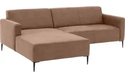 Goossens loungebank key west bruin micro leer - 8201624-395-gespiegeld-01