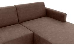Goossens loungebank key west bruin micro leer - 8201624-396-01