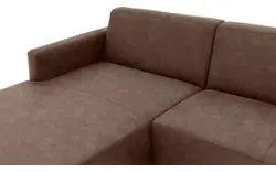 Goossens loungebank key west bruin micro leer - 8201624-396-gespiegeld-01