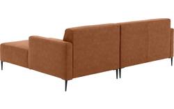 Goossens loungebank key west bruin micro leer - 8201624-399-01
