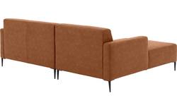 Goossens loungebank key west bruin micro leer - 8201624-399-gespiegeld-01
