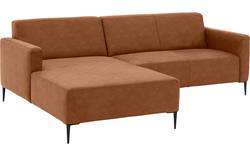 Goossens loungebank key west bruin micro leer - 8201624-399-gespiegeld-01