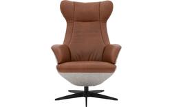 Goossens excellent relaxstoel avec grijs stof - 8201662-2
