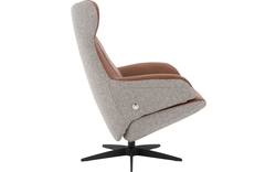 Goossens excellent relaxstoel avec grijs stof - 8201662-2