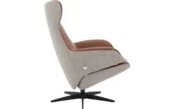 Goossens excellent relaxstoel avec grijs stof - 8201662-2