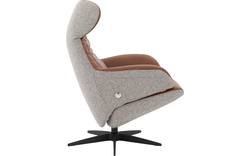 Goossens excellent relaxstoel avec grijs stof - 8201662-2