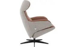 Goossens excellent relaxstoel avec grijs stof - 8201662-2